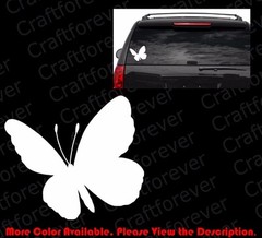 BUTTERFLY Car Window Vinyl Decal Laptop Girlie Fly Cute for Flowers BG001
