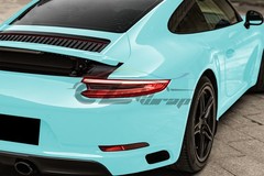 2pcs 4″x8″ Sample PPF Paint Protection Gloss Teal Invisible Scratches Shield