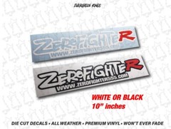 ZEROFIGHTER Decal Sticker 10 inch – EK9 Type R JDM Kanjozoku Loop Runners EG EK