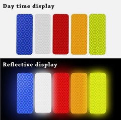 20 pcs Reflective Stickers Car Bumper Stickers Night Warning Anti-Collision Tape