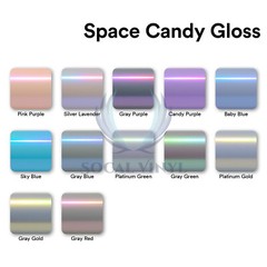 Space Candy Gloss Gray Gold Metallic Sticker Decal Car Vinyl Wrap Film Sheet DIY
