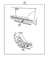 Genuine Mopar Bodyside Decor Kit 82207408