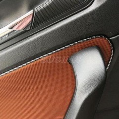 5M Car Interior Door Gap Panel Edge Line Molding Trim Strip Insert Decorate Red