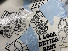 Mixed Bag Lot Of 8 Car Decal Stickers