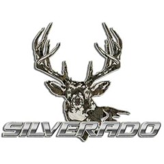 Whitetail Deer Hunting Silverado Camouflage Decal Truck Bow Case Window Sticker