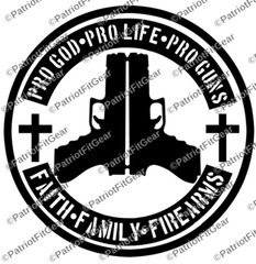 Pro God Pro Life Pro Guns,Gun Rights,Molon Labe,We The People,Custom Vinyl Decal