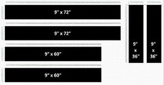 NEW 9″ Double Center RACING STRIPES Red vinyl Car truck Decal (Chevy CAMARO)