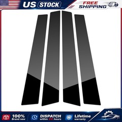 Glossy Black Pillar Posts Fit for Porsche Panamera 2009-2016 4pcs Set Door Trim