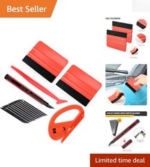 Versatile Vehicle Vinyl Wrap Kit with Squeegee and Cutting Tools for Perfection