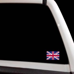 Assorted United Kingdom British Sticker Flag Set Union Jack Decal 8 pcs