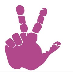 Set of Hand Wave Peace Wave Decal for Jeep Side Mirrors- Left & Right
