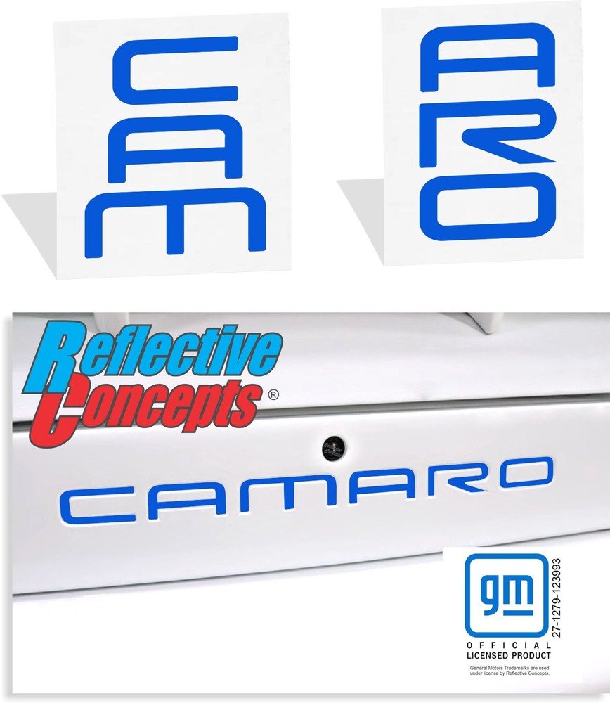 Rear Lettering Inlay Decal Sticker for 93-02 Camaro