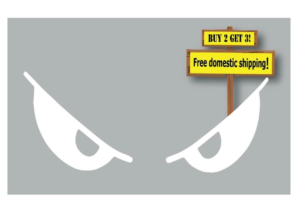 Monster Evil Eyes Choose Color Vinyl Sticker Buy 2 Receive a 3rd one Free P284