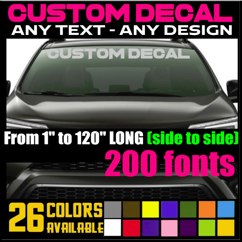 Custom Personalized Decal Sticker for Cars, Trucks, Bikes, SUV, Boats (7)