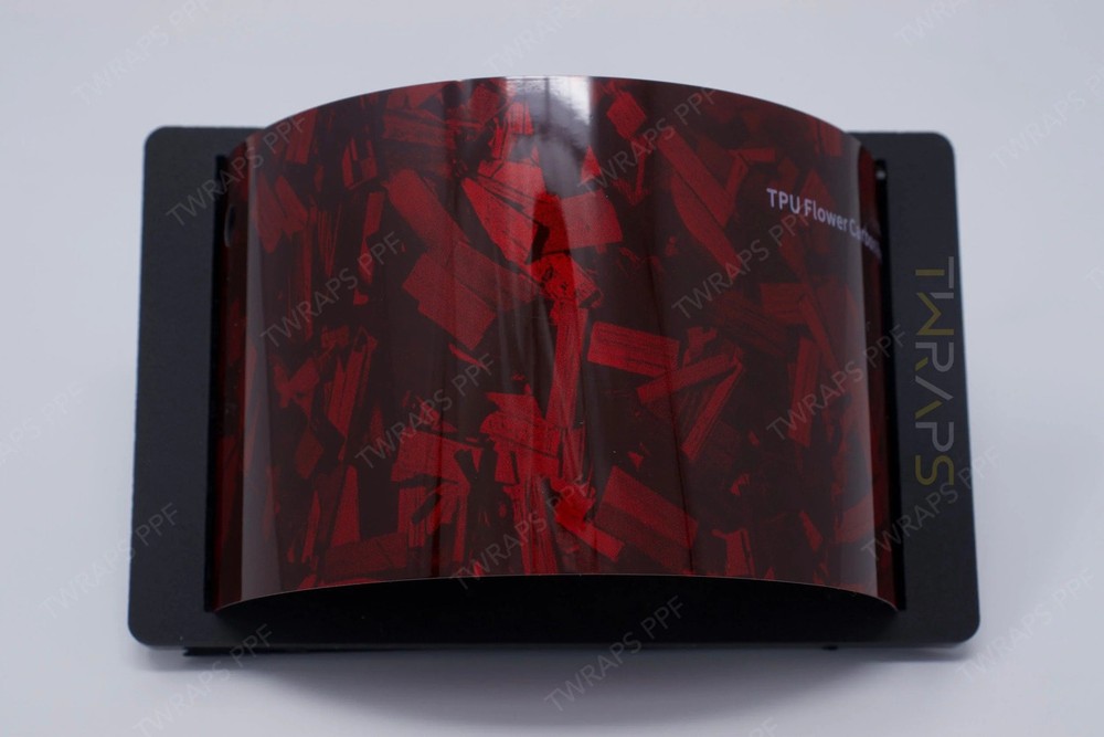 Flower Carbon Red Color PPF