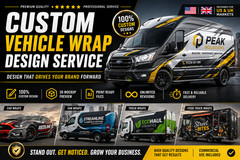 Custom Vehicle Wrap Design | Unique Vehicle Graphics | Van, Truck,Trailer Wrap