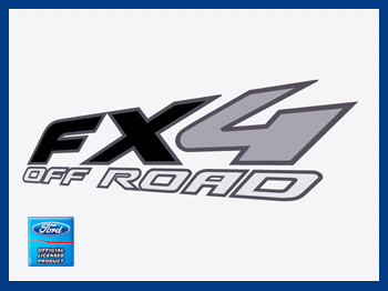 (2x) 97-08 Ford F150 FX4 Off Road Decals Truck Stickers Black bed side 4×4 FH2X2