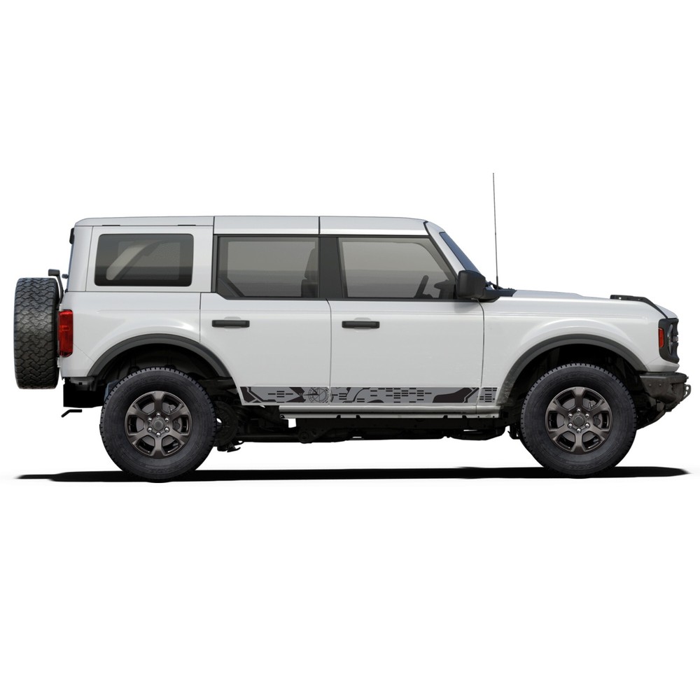 Compass Side Stripe Decal Sticker Graphic Design for Ford Bronco 2021 – Present