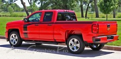 2016-2018 FLOW Chevy Silverado Special Edition Rally Racing Stripe Vinyl Graphic