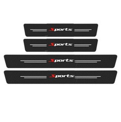 Sports Stickers Car Front Rear Door Scuff Sill Cover Rear Bumper Trunk Protect