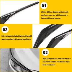 1/2Headlight Eyelid Trim Cover Eyebrows For Toyota Camry SE XSE XLE 2018-20 A