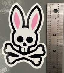 Psycho Bunny Vinyl Decal (2)4.12” tall x 3” wide