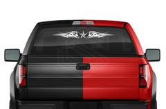 126-01 NAUTICAL STAR Windshield Decal Window Sticker Vinyl Graphic Tribal Star