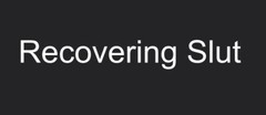 Recovering Sl*t Die Cut Vinyl Decal prank joke funny Adult Novelty