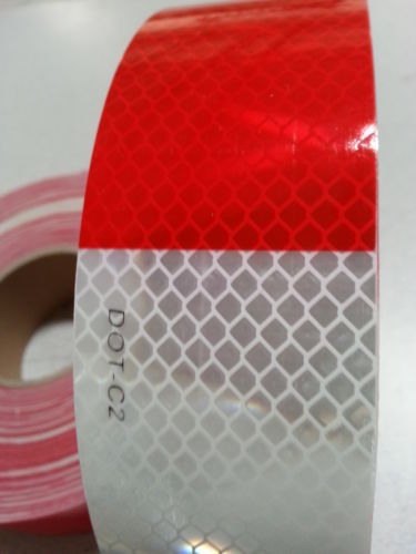 Reflective DOT Conspicuity Tape (150 FT) Safety Red & White – (2″ Wide)