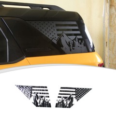 Rear Side Window Cover Decal Trim Sticker For Ford Bronco Sport 2021+ USA flag