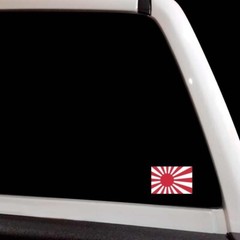 Assorted Japan Japanese Sticker Flag Set Rising Sun Tokyo Naval Decal 8 pcs