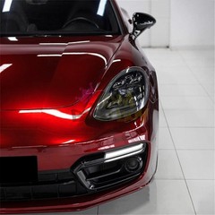 ESSMO PET Super Gloss Metallic Cherry Red Vehicle Vinyl Wrap Decal Like Paint