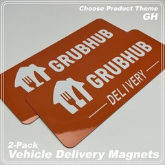 2-Pack Car Magnets for Gig Delivery Drivers FREE SHIPPING!