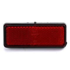 2 Pcs Universal Red Warning Rectangle Reflector For Car Motorcycle ATV Dirt Bike