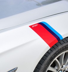 One Pair Sport Stripe Decals Stickers Auto Racing Car Universal Hash Side Fender