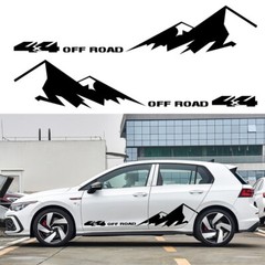 Removable Car Stickers PVC Graphics Auto Body Decals Exterior Decoration Trim
