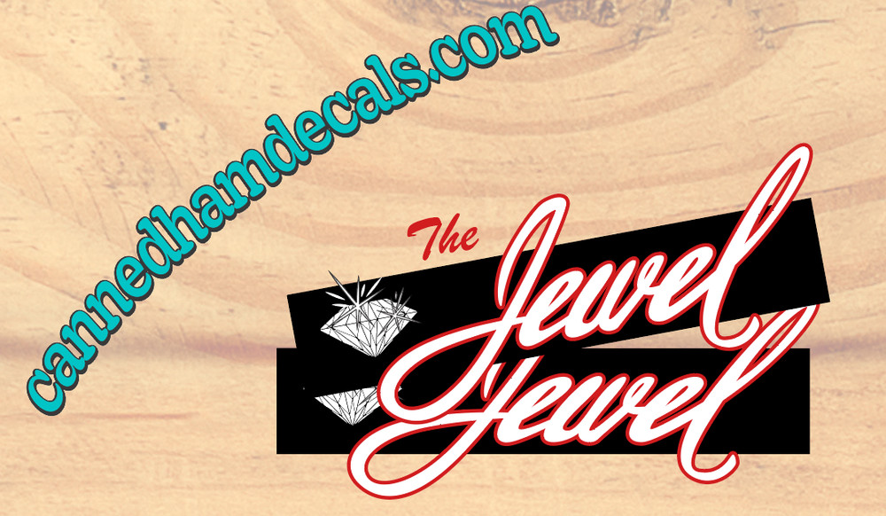 The Jewel Vintage Travel Trailer Reproduction Vinyl Decals 1954-1960 your choice