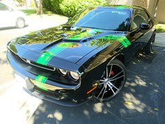 FITS Dodge Challenger 15 to 22 Racing Stripe 5″+1/2 INCH Graphic Decal CUT KIT