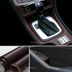 Flexible 3D Wood Grain Textured Vinyl Wrap Sticker Car House Furniture Decal AX
