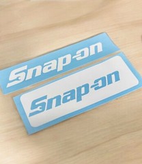 (2) Snap On Tools Premium Vinyl Decal Toolbox, Car, Laptop, Window 6″ wide