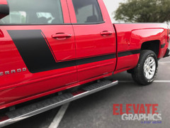 2007-2018 For Chevy Silverado Decals Side Hockey Stick Stripes Graphics 3M Vinyl