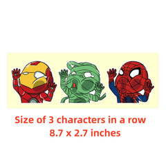 Funny Mario Spider Man One Piece Iron Decal Sticker Vinyl Auto Car Truck Window