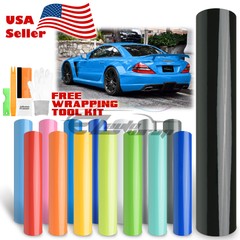 Gloss Glossy Vinyl Car Laptop Auto Wrap Sticker Decal Bubble Free Air Release