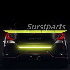 Green Car Auto Trunk Reflective Warning Sticker Rear Bumper Safety Strip Decal