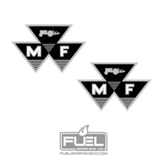 Massey Ferguson Premium Vinyl Decal 2-Pack – Agricultural Equipment Logo