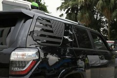 Rear Left&Right Window Sticker Decal Trim for 4Runner 2010-2020 USA Flag