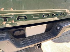 BLACK Tailgate Insert Letters Decal Vinyl Stickers for Toyota Tacoma 2016-2023