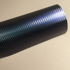 12″ x 60″ Carbon Fiber Blue Car Vinyl Wrap Auto Sticker Decal Film for Vehicle