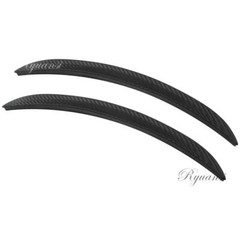 Car Wheel Eyebrow Arch Protector Trim Lips Fender Flares Carbon Fiber Black