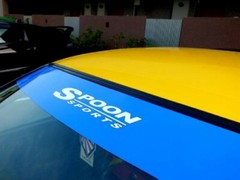 Spoon Type One Spoon Sports Decal Windshield Banner Sun strip sun visor sticker